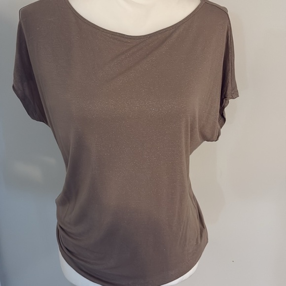 Lauren Ralph Lauren Petite Medium Brown Dolman Sleeve Top PM - Picture 4 of 7